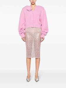 The Mannei Ouru sequined midi skirt - Roze
