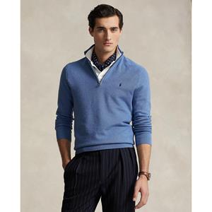 Polo Ralph Lauren Pullover mit Viertelreißverschluss - Blue - XL