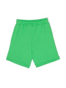 MSGM Kids logo-print cotton bermuda shorts - Groen