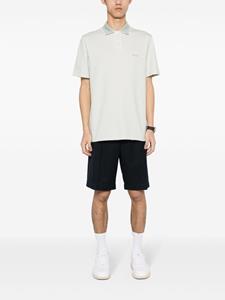 Brioni logo-embroidered polo shirt - Groen