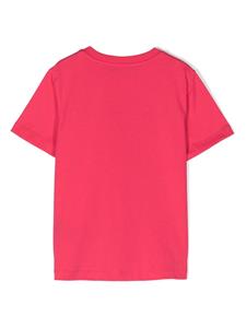 Balmain Kids logo-appliqué cotton T-shirt - Roze