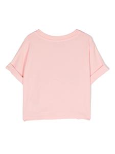 Moschino Kids Teddy Bear-print T-shirt - Roze