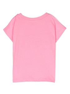 Billieblush illustration-print jersey T-shirt - Roze