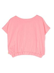 Billieblush heart-rubberised jersey T-shirt - Roze