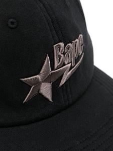 A BATHING APE logo-embroidered baseball cap - Zwart