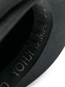 Yohji Yamamoto cotton baker boy hat - Zwart