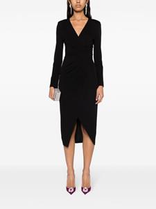 DVF Diane von Furstenberg Nevine midi-jurk - Zwart