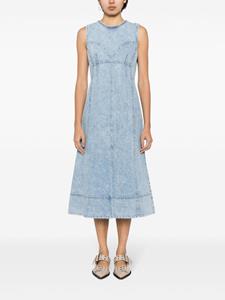 Tanya Taylor Marion denim midi dress - Blauw