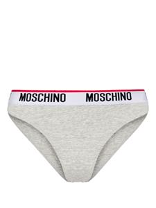 Moschino Twee slips met logoband - Grijs