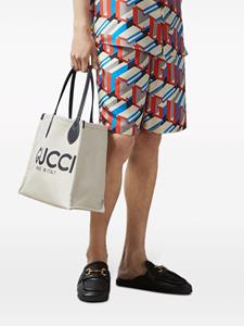 Gucci pixel-print silk shorts - Rood