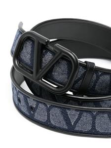 Valentino Garavani Toile Iconographe-jacquard reversible belt - Blauw