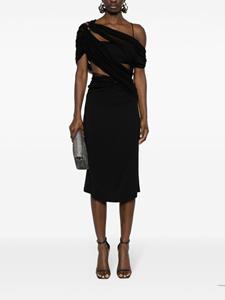 Christopher Esber Magnetica asymmetric dress - Zwart