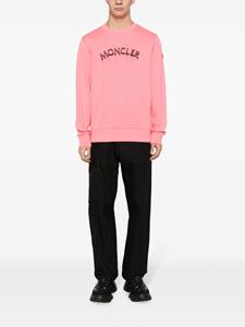 Moncler Sweater met geborduurd logo - Roze