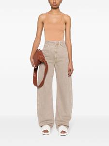 LEMAIRE high-waist wide-leg jeans - Beige