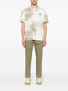 Calvin Klein mid-waist straight-leg trousers - Groen