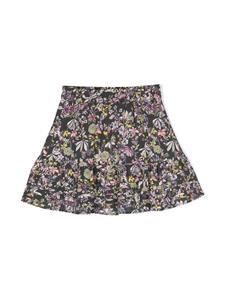 Zadig & Voltaire Kids floral-print flared skirt - Zwart