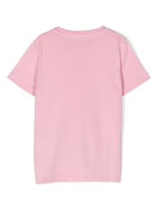 Versace Kids logo-embossed cotton T-shirt - Roze