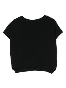 Moschino Kids logo-print sleeveless T-shirt - Zwart
