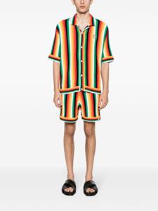 Casablanca striped towelling shorts - Groen