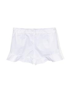 Moschino Kids logo-print cotton shorts - Wit