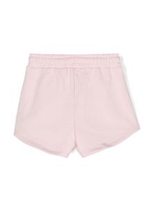 MSGM Kids logo-print cotton shorts - Roze
