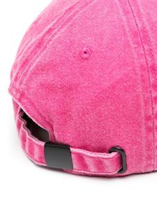 Versace Jeans Couture logo-embroidered denim cap - Roze