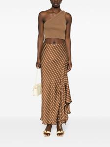 Semicouture asymmetric-design skirt - Bruin
