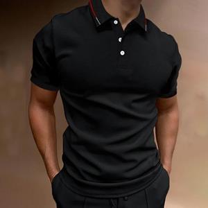 Haodingfushi New Men Slim Fit Summer Pure Color Short Sleeve Polo Shirt , Men Sport Business Casual Polo Shirt .