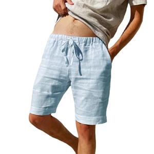 King Billion Nieuwe heren katoenen linnen shorts strandbroek heren zomer ademend effen kleur Hawaii broek fitness streetwear S-3XL