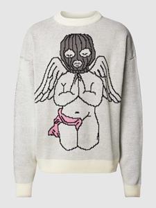 REVIEW Gebreide pullover met ANGEL-print