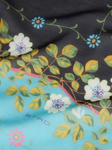 ETRO Sjaal met bloemenprint - Blauw