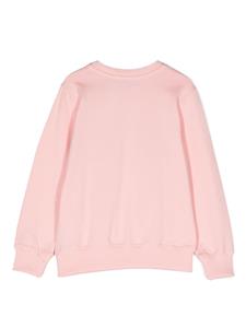 Moschino Kids Teddy Bear cotton sweatshirt - Roze