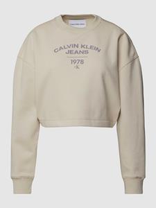 Calvin Klein Jeans Sweatshirt met labelprint, model 'VARSITY'