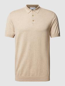 Selected Homme Poloshirt met korte knoopsluiting, model 'BERG'