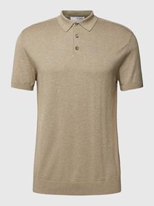 Selected Homme Poloshirt met korte knoopsluiting, model 'BERG'