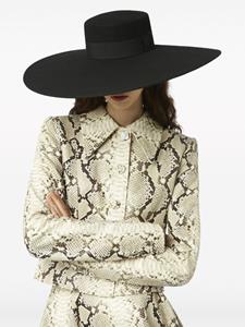 Nina Ricci felted wool capeline hat - Zwart