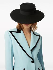 Nina Ricci felted wool canotier hat - Zwart
