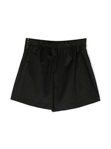 MSGM Kids Katoenen shorts met wijde pijpen - Zwart