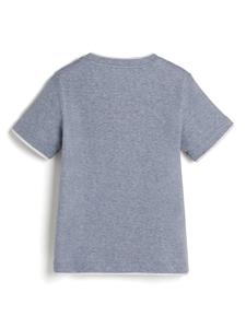 Brunello Cucinelli Kids T-shirt van linnenblend met monilikralen - Blauw