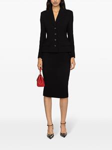 Dolce & Gabbana virgin wool pencil midi skirt - Zwart