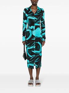 Louisa Ballou Jersey maxi-jurk met bloemenprint - Blauw