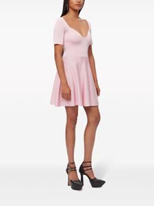 Nina Ricci sweetheart-neck flared minidress - Roze