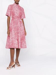 P.A.R.O.S.H. Midi-jurk met luipaardprint - Roze