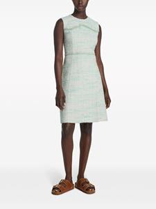 St. John tweed mini dress - Groen