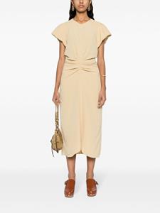 ISABEL MARANT Terena geplooide midi-jurk - Beige