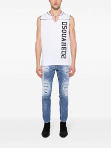 Dsquared2 logo-print cotton tank top - Wit