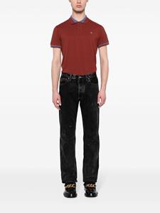 Vivienne Westwood Orb-embroidered cotton polo shirt - Rood