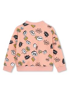 Kenzo Kids Sweater met print - Roze