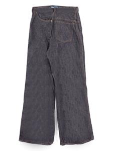 Kolor drop-crotch wide-leg jeans - Zwart