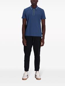 Paul Smith short-zip cotton polo shirt - Blauw